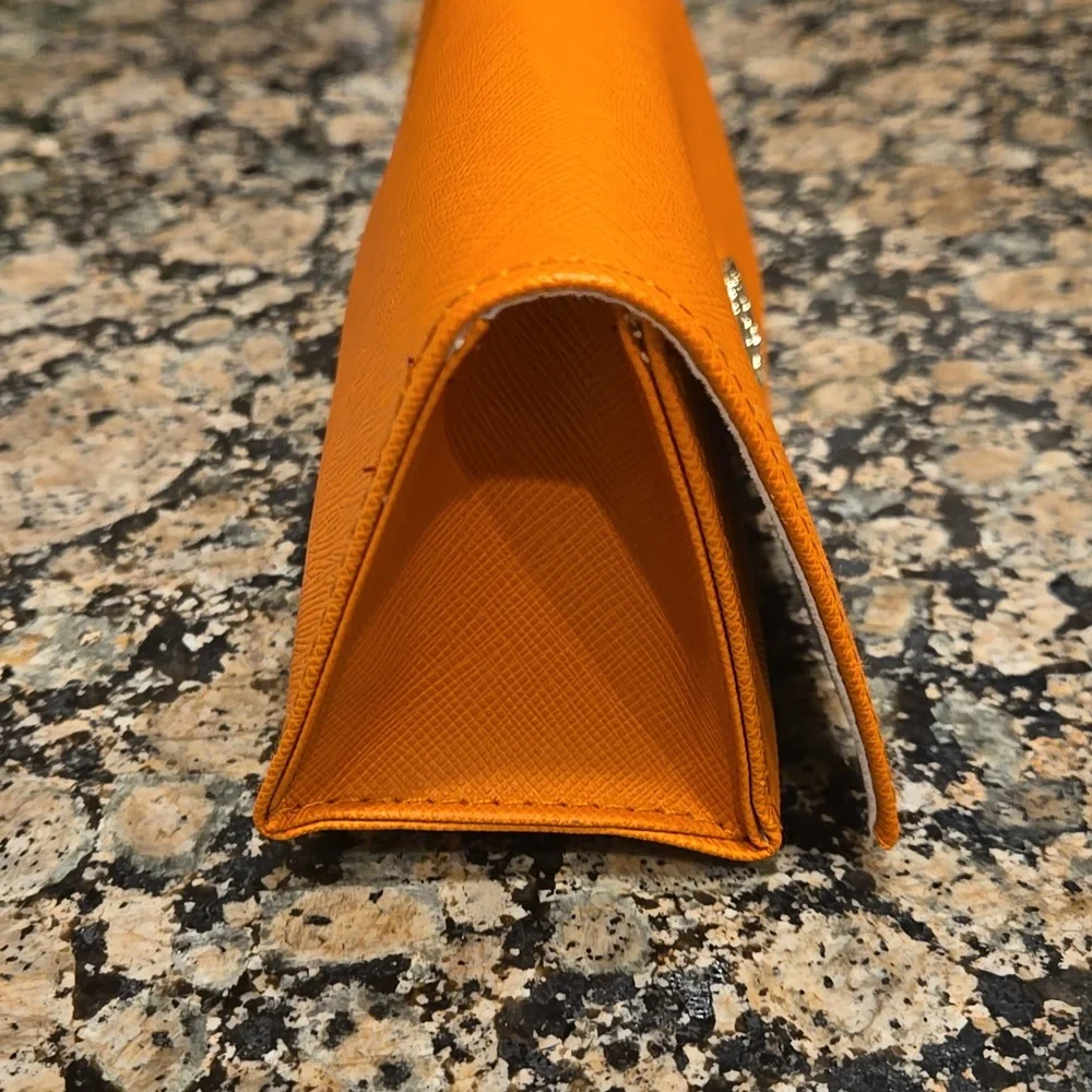 Tory Burch Orange Hard Glasses Case